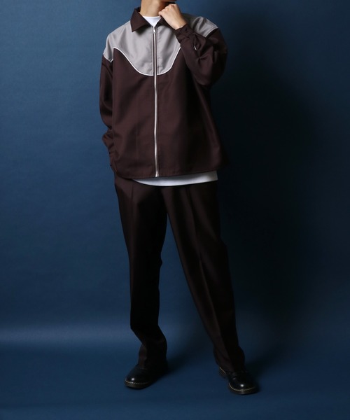 ANPAS(アンパス)の「Twill Fabric Oversized Western Shirt Jacket/ツイル オーバーサイズ ウエスタンシャツ ジャケット セットアップ対応(シャツ/ブラウス・メンズ・ブラック/ダークグリーン/ブラウン/グレイッシュブルー/グリーン系その他/ブラウン系その他・M/L)」の22枚目の写真