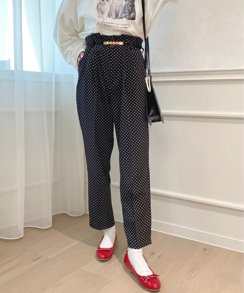 apres jour（アプレジュール）の「アソートMILKテーパードパンツ【ZOZOTOWN限定アイテム】（その他パンツ・レディース・その他/オレンジ系その他/ベージュ/ブルー系その他/アイボリー/ブラック/ブラック系その他/モカ/ピンク・MEDIUM/SMALL/X-LARGE）」の9枚目の写真