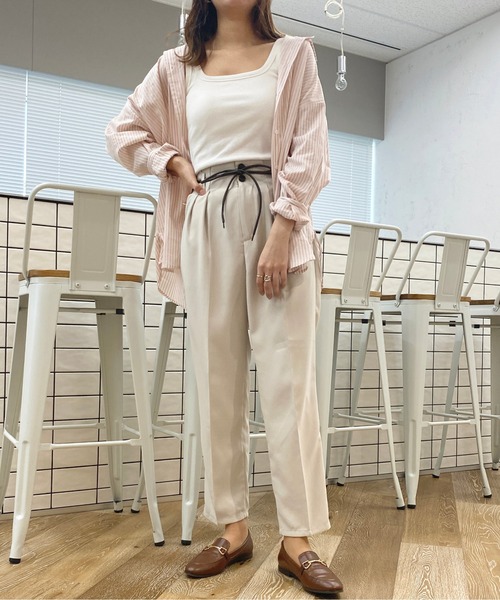 apres jour（アプレジュール）の「アソートMILKテーパードパンツ【ZOZOTOWN限定アイテム】（その他パンツ・レディース・その他/オレンジ系その他/ベージュ/ブルー系その他/アイボリー/ブラック/ブラック系その他/モカ/ピンク・MEDIUM/SMALL/X-LARGE）」の13枚目の写真