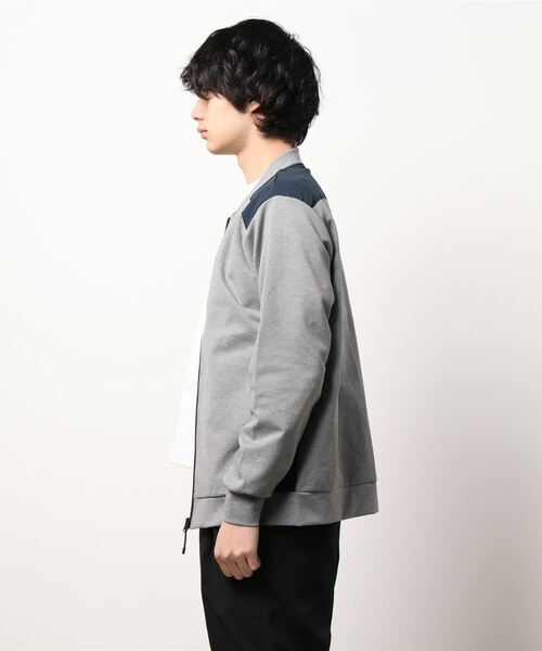 ikka（イッカ）の「ポンチ切り替えジップブルゾン（ブルゾン・メンズ・スモークグレー/ブラック・L/S/M/XL）」の5枚目の写真