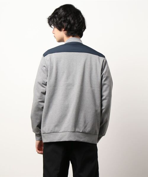 ikka（イッカ）の「ポンチ切り替えジップブルゾン（ブルゾン・メンズ・スモークグレー/ブラック・L/S/M/XL）」の3枚目の写真