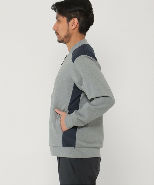 ikka（イッカ）の「ポンチ切り替えジップブルゾン（ブルゾン・メンズ・スモークグレー/ブラック・L/S/M/XL）」の7枚目の写真