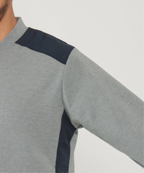 ikka（イッカ）の「ポンチ切り替えジップブルゾン（ブルゾン・メンズ・スモークグレー/ブラック・L/S/M/XL）」の10枚目の写真