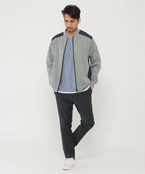 ikka（イッカ）の「ポンチ切り替えジップブルゾン（ブルゾン・メンズ・スモークグレー/ブラック・L/S/M/XL）」の20枚目の写真