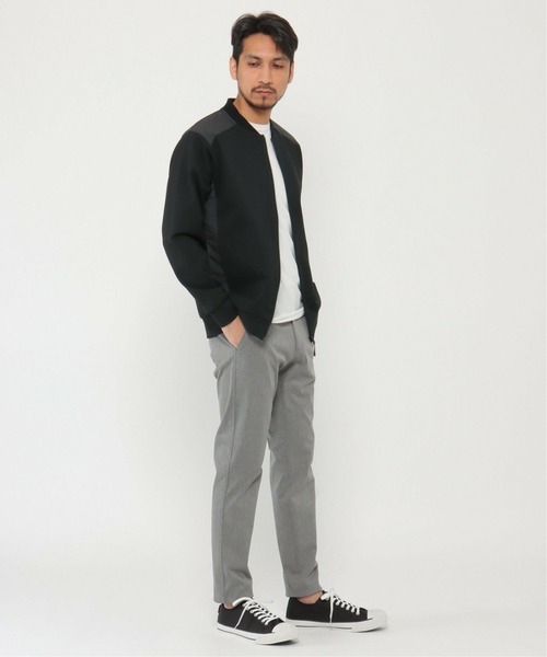 ikka（イッカ）の「ポンチ切り替えジップブルゾン（ブルゾン・メンズ・スモークグレー/ブラック・L/S/M/XL）」の21枚目の写真