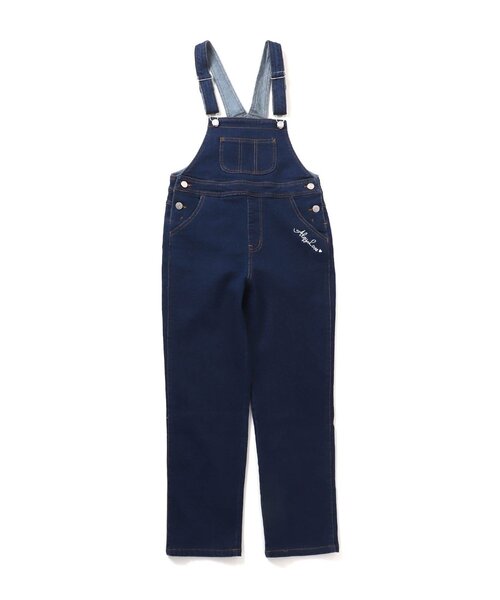 algy（アルジー）の「ガーリーロゴサロペ（サロペット/オーバーオール・キッズ・インディゴブルー/アイボリー・SMALL/XX-SMALL/MEDIUM/X-SMALL/XXX-SMALL）」の14枚目の写真