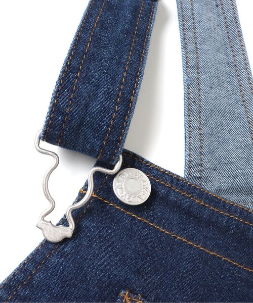 algy（アルジー）の「ガーリーロゴサロペ（サロペット/オーバーオール・キッズ・インディゴブルー/アイボリー・SMALL/XX-SMALL/MEDIUM/X-SMALL/XXX-SMALL）」の22枚目の写真