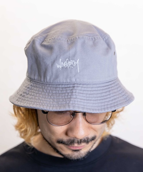 無（ム）の「GRAFFITI BUCKET HAT【グラフィティバケットハット】（ハット・レディース・カーキ/グレー/ベージュ/ブラック/ピンク・FREE）」の3枚目の写真