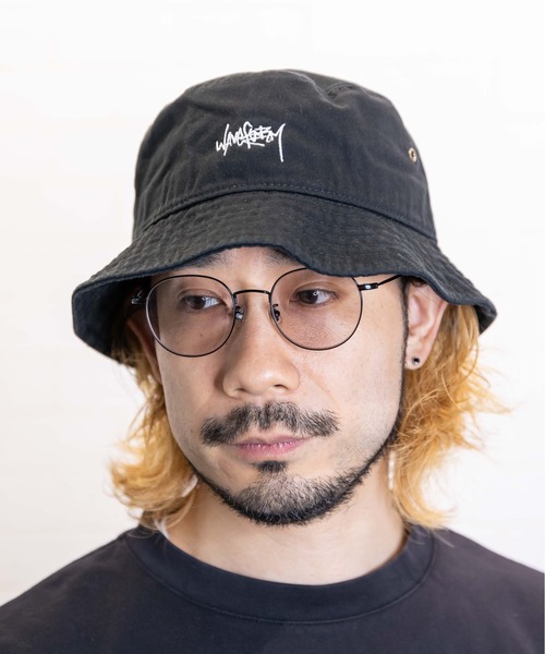 無（ム）の「GRAFFITI BUCKET HAT【グラフィティバケットハット】（ハット・レディース・カーキ/グレー/ベージュ/ブラック/ピンク・FREE）」の7枚目の写真