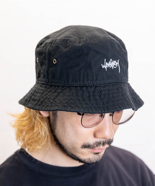 無（ム）の「GRAFFITI BUCKET HAT【グラフィティバケットハット】（ハット・レディース・カーキ/グレー/ベージュ/ブラック/ピンク・FREE）」の8枚目の写真