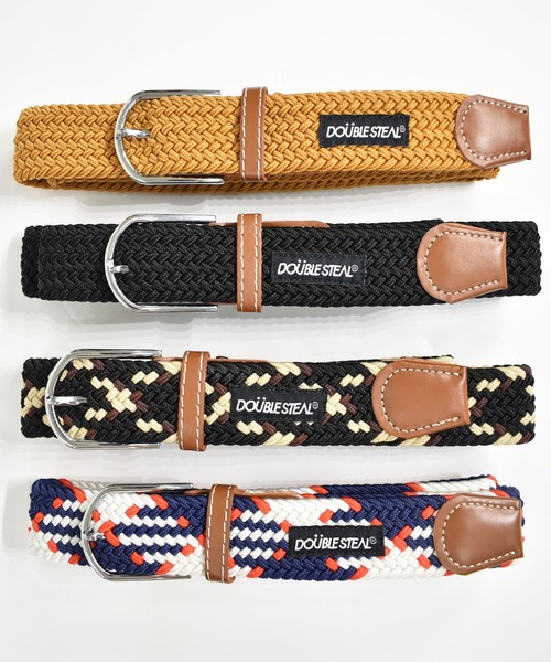 DOUBLE STEAL（ダブルスティール）の「Mesh BELT（ベルト・メンズ・ブラック/グリーン系その他/キャメル/ホワイト系その他・FREE）」の9枚目の写真
