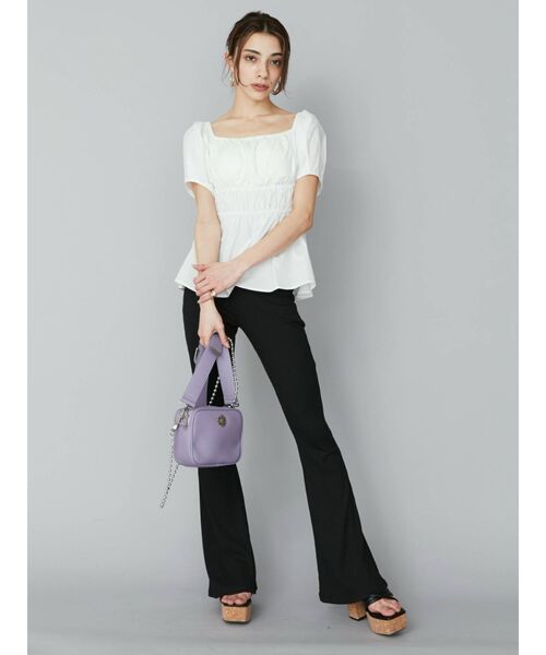 EVRIS（エヴリス）の「コルクスクエアトゥサンダル（サンダル・レディース・ブラック/アイボリー/その他1・SMALL/MEDIUM/LARGE）」の10枚目の写真