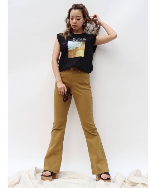 EVRIS（エヴリス）の「コルクスクエアトゥサンダル（サンダル・レディース・ブラック/アイボリー/その他1・SMALL/MEDIUM/LARGE）」の14枚目の写真