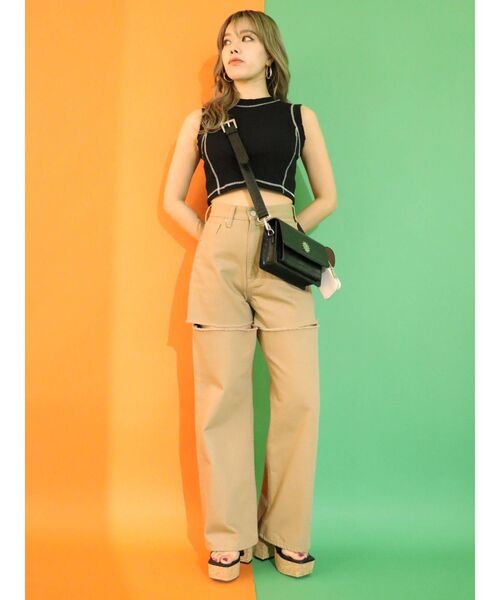 EVRIS（エヴリス）の「コルクスクエアトゥサンダル（サンダル・レディース・ブラック/アイボリー/その他1・SMALL/MEDIUM/LARGE）」の17枚目の写真