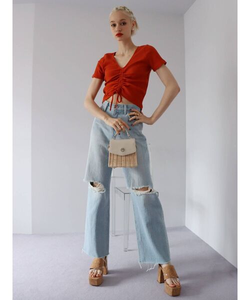 EVRIS（エヴリス）の「コルクスクエアトゥサンダル（サンダル・レディース・ブラック/アイボリー/その他1・SMALL/MEDIUM/LARGE）」の19枚目の写真