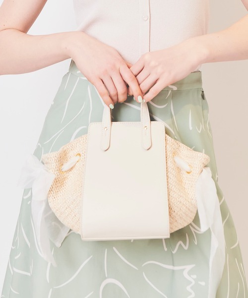 31 Sons de mode（トランテアン　ソン　ドゥ　モード）の「合皮コンビ２ＷＡＹショルダーバッグ（ショルダーバッグ・レディース・ピンク/クリーム/イエロー・FREE）」の2枚目の写真