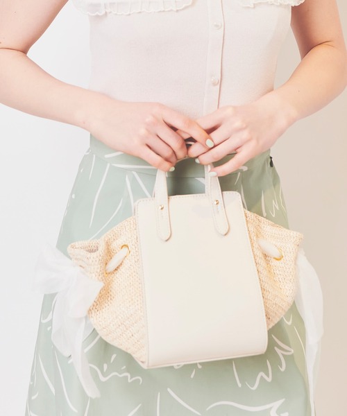 31 Sons de mode（トランテアン　ソン　ドゥ　モード）の「合皮コンビ２ＷＡＹショルダーバッグ（ショルダーバッグ・レディース・ピンク/クリーム/イエロー・FREE）」の8枚目の写真