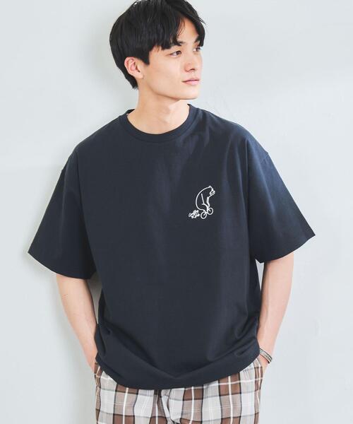 coen（コーエン）の「【WEB限定／ユニセックス】サイクリングコーエンベアプリントTシャツ（Tシャツ/カットソー・メンズ・ホワイト/ライトグレー/ブラック・SMALL/MEDIUM/LARGE/X-LARGE）」の10枚目の写真