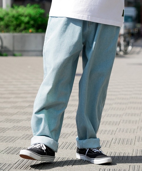 Subciety（サブサエティ）の「BALLOON DENIM PANTS（デニムパンツ・メンズ・ブラック/ワンウォッシュ/ブルー・LARGE/SMALL/X-LARGE/MEDIUM）」の18枚目の写真