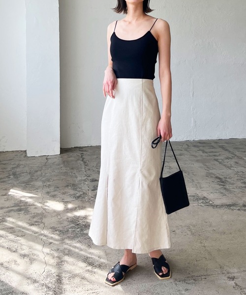 LIAN（リアン）の「バッククロスカップインキャミソール（キャミソール・レディース・オフホワイト/ブラック/ブラウン/グリーン・FREE）」の14枚目の写真