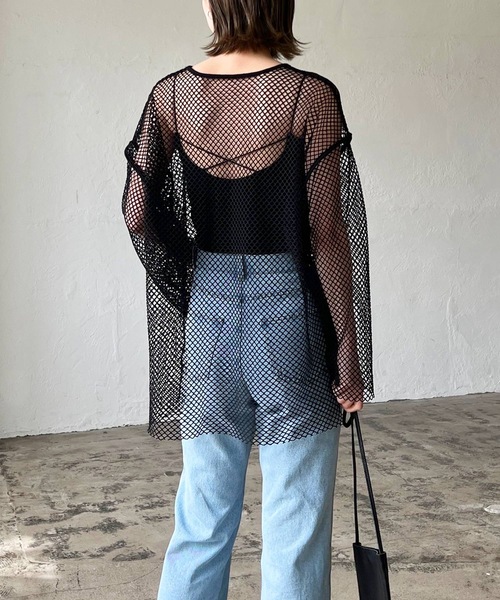 LIAN（リアン）の「バッククロスカップインキャミソール（キャミソール・レディース・オフホワイト/ブラック/ブラウン/グリーン・FREE）」の18枚目の写真