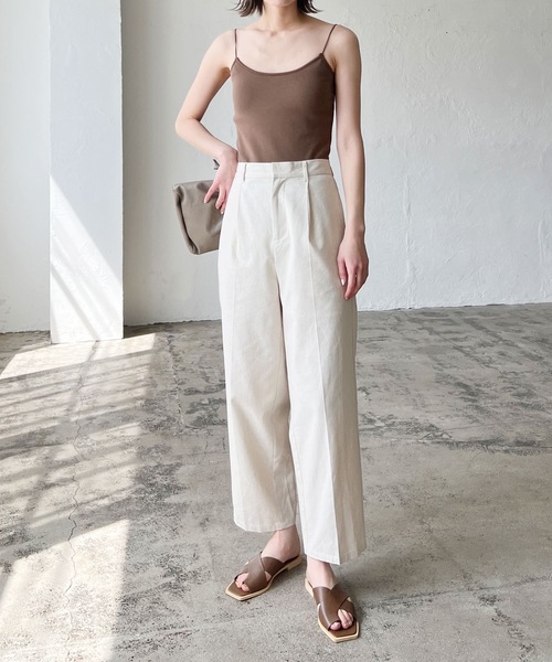 LIAN（リアン）の「バッククロスカップインキャミソール（キャミソール・レディース・オフホワイト/ブラック/ブラウン/グリーン・FREE）」の21枚目の写真