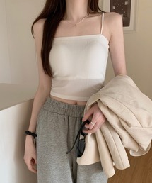 by muni:r | カップ付ベーシックキャミソール(キャミソール)