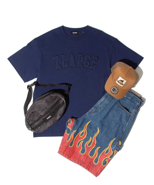 XLARGE（エクストララージ）の「EMBROIDERY COLLEGE LOGO S/S TEE/刺繍　カレッジ　ロゴ　半袖　Tシャツ（Tシャツ/カットソー・メンズ・ホワイト/ネイビー/グリーン/アッシュ・S/M/L/XL）」の13枚目の写真