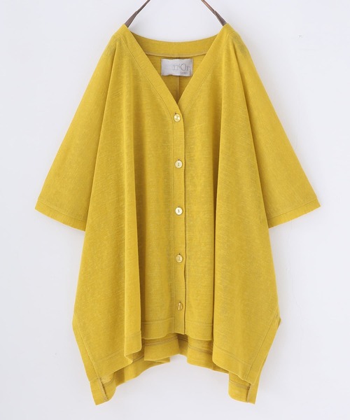 osharewalker(オシャレウォーカー)の「【廃盤】『シアースラブポンチョカーディガン』(カーディガン/ボレロ・レディース・ベージュ/ブラック/イエロー/グリーン/ライトブルー・FREE)」の5枚目の写真