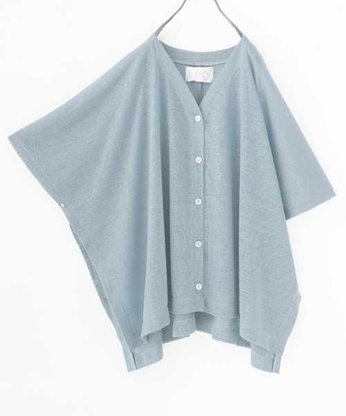 osharewalker(オシャレウォーカー)の「【廃盤】『シアースラブポンチョカーディガン』(カーディガン/ボレロ・レディース・ベージュ/ブラック/イエロー/グリーン/ライトブルー・FREE)」の9枚目の写真