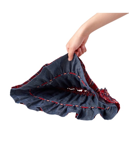 MIKI HOUSE（ミキハウス）の「ミキハウスチェック　リバーシブルスカート（スカート・キッズ・ネイビー/レッド/ベージュ・M(120-130cm)/S(100-110cm)/L(140-150cm)）」の15枚目の写真