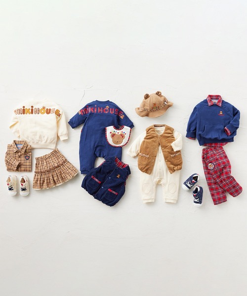 MIKI HOUSE（ミキハウス）の「ミキハウスチェック　リバーシブルスカート（スカート・キッズ・ネイビー/レッド/ベージュ・M(120-130cm)/S(100-110cm)/L(140-150cm)）」の16枚目の写真