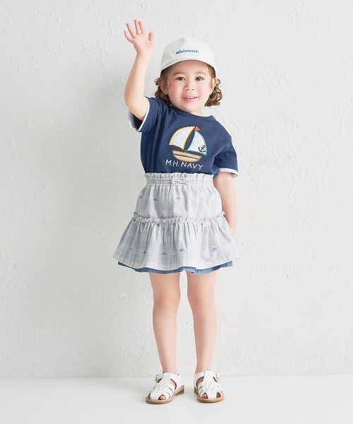 MIKI HOUSE（ミキハウス）の「ミキハウスチェック　リバーシブルスカート（スカート・キッズ・ネイビー/レッド/ベージュ・M(120-130cm)/S(100-110cm)/L(140-150cm)）」の17枚目の写真