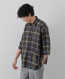 【INDIVIDUALIZED SHIRTS】 別注 アーカイブチェック半袖シャツ