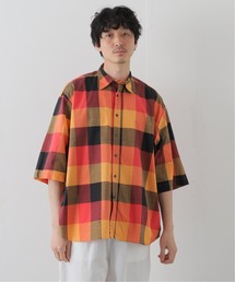【INDIVIDUALIZED SHIRTS】 別注 アーカイブチェック半袖シャツ