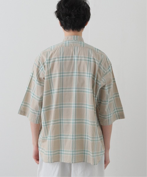 INDIVIDUALIZED SHIRTS(インディビジュアライズドシャツ)の「【INDIVIDUALIZED SHIRTS】 別注 アーカイブチェック半袖シャツ(シャツ/ブラウス・メンズ・ベージュ/ネイビー/ブラウン/イエロー/オレンジ・FREE)」の9枚目の写真