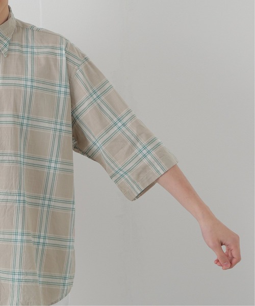 INDIVIDUALIZED SHIRTS(インディビジュアライズドシャツ)の「【INDIVIDUALIZED SHIRTS】 別注 アーカイブチェック半袖シャツ(シャツ/ブラウス・メンズ・ベージュ/ネイビー/ブラウン/イエロー/オレンジ・FREE)」の12枚目の写真
