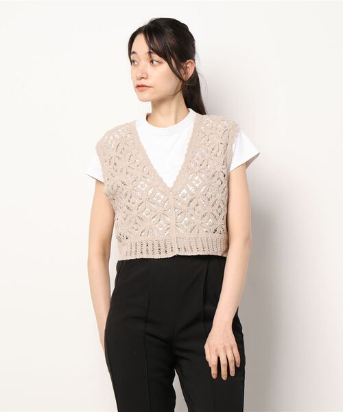 ehka sopo（エヘカソポ）の「クロシェレースベスト（ベスト）」 - WEAR