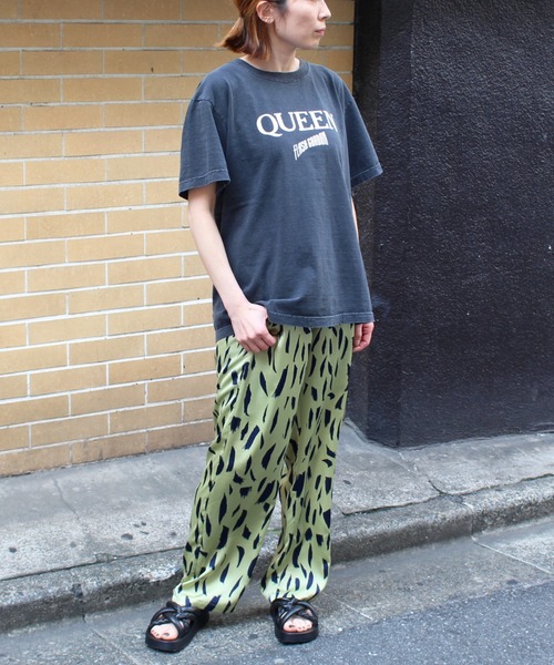 DROIT BELLO(ドロイトベロ)の「DROIT BELLO(ドロイトベロ) ペイント柄イージーパンツ(その他パンツ・レディース・グリーン/ブラック・FREE)」の5枚目の写真