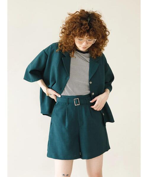 koe（コエ）の「ショルダースリットタンクトップ*（タンクトップ・レディース・グリーン/ブラック/パープル・FREE）」の10枚目の写真