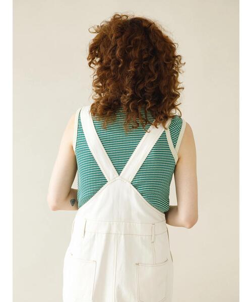 koe（コエ）の「ショルダースリットタンクトップ*（タンクトップ・レディース・グリーン/ブラック/パープル・FREE）」の12枚目の写真