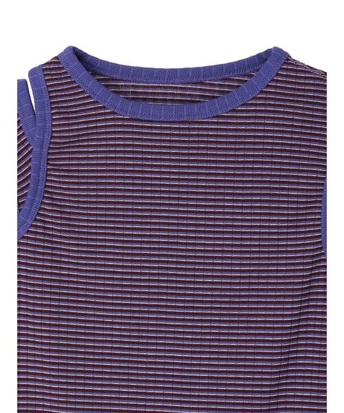 koe（コエ）の「ショルダースリットタンクトップ*（タンクトップ・レディース・グリーン/ブラック/パープル・FREE）」の19枚目の写真