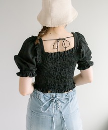 OLIVE des OLIVE | バックリボンシャーリングブラウス(シャツ/ブラウス)