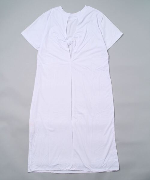 gossip!ロサンゼルス(ゴシップロサンゼルス)の「Tシャツワンピース(ワンピース・レディース・ホワイト/パープル・FREE)」の3枚目の写真