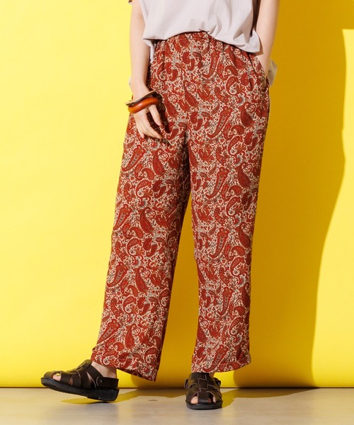 hunch（ハンチ）の「ペイズリー柄ストレートパンツ（その他パンツ