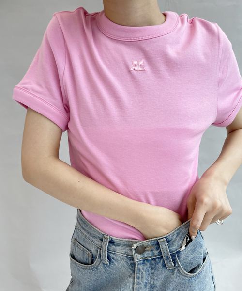 Courreges - 【COURREGES/クレージュ】 COTTON RIB TEE SHIRTS courreges（クレージュ）の「【COURREGES/クレージュ】 COTTON