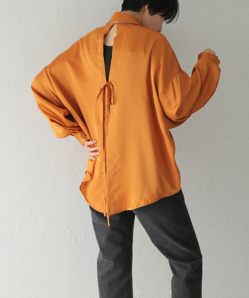 Oriens JOURNAL STANDARD（オリエンス ジャーナルスタンダード）の「GHOSPELL Sigma Flip Shirt（シャツ/ブラウス・レディース・オレンジ・SMALL）」の16枚目の写真