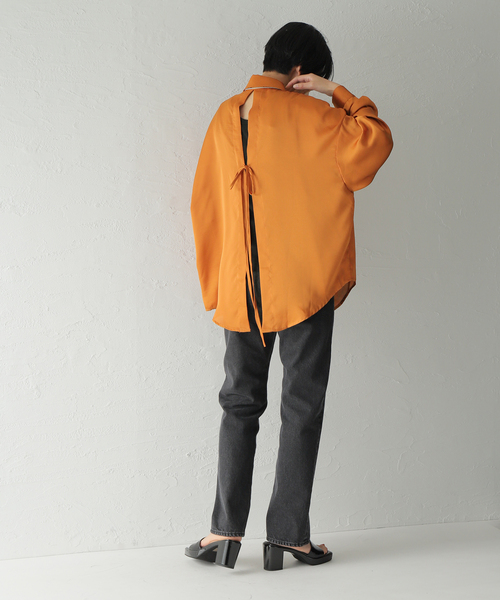 Oriens JOURNAL STANDARD（オリエンス ジャーナルスタンダード）の「GHOSPELL Sigma Flip Shirt（シャツ/ブラウス・レディース・オレンジ・SMALL）」の18枚目の写真