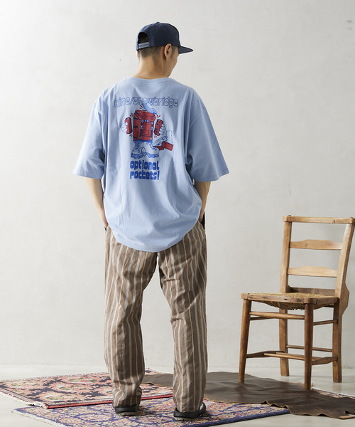 JOURNAL STANDARD relume（ジャーナルスタンダード　レリューム）の「《予約》【HINE SNOWBRIDGE / ハイン スノウブリッジ】別注 プリント Tシャツ 1（Tシャツ/カットソー・メンズ・ホワイト/サックスブルー/イエロー・MEDIUM/LARGE）」の9枚目の写真