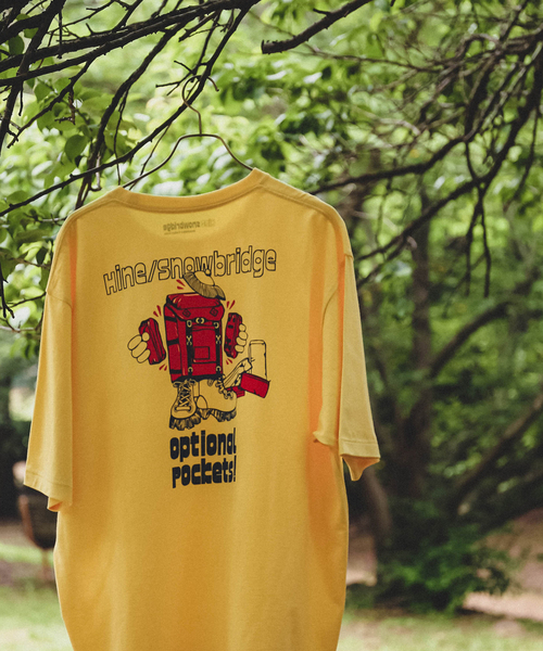 JOURNAL STANDARD relume（ジャーナルスタンダード　レリューム）の「《予約》【HINE SNOWBRIDGE / ハイン スノウブリッジ】別注 プリント Tシャツ 1（Tシャツ/カットソー・メンズ・ホワイト/サックスブルー/イエロー・MEDIUM/LARGE）」の16枚目の写真